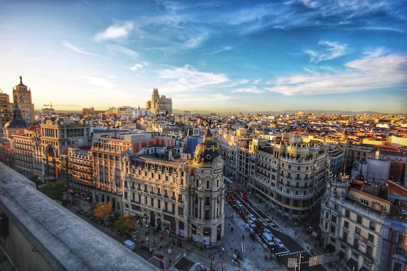 A Stampex stamp on top of a Seville photo in the app